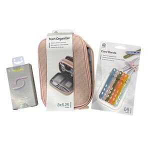 U Brands Tech Organizer With 9 Compartments, Heyday 3ft Lightning To USB-C Cable